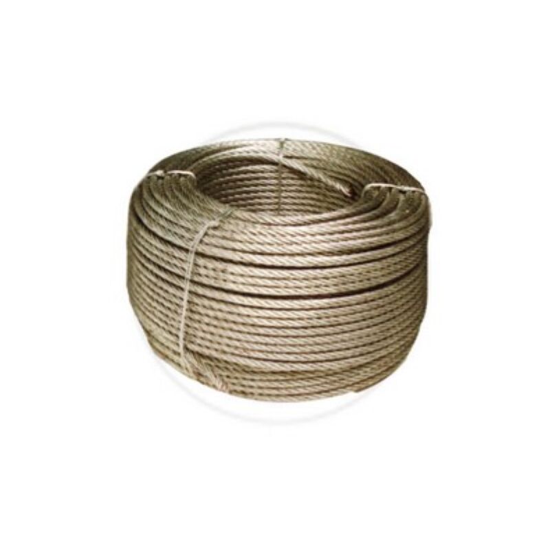 CA ble en acier galvanisA  de 100 mtl avec 72 fils CA ble mA tallique de 6 mm