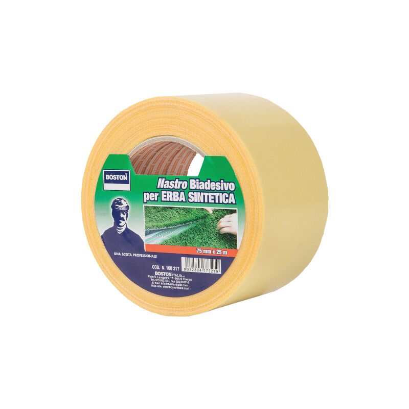 2 Rouleaux Ruban Gazon Artificiel Double Face 5cm X 5m - Pour Fixation Faux Gazon, Tapis Extérieur, Avec Gants