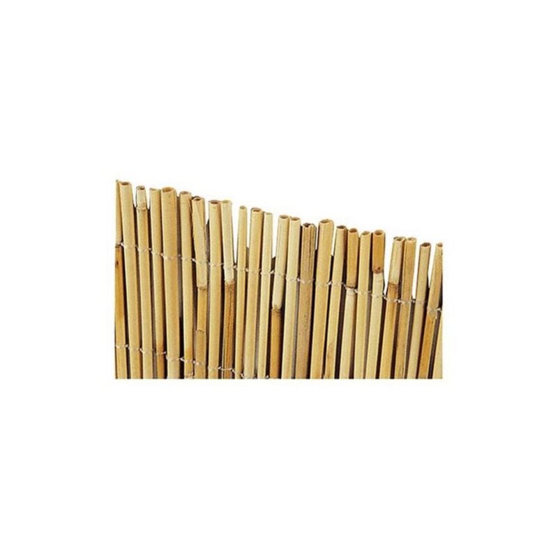 Paravent Arella 1x3 mt en cannes de bambou 4-5 mm attache'es avec du fil de nylon pour jardin exte'rieur