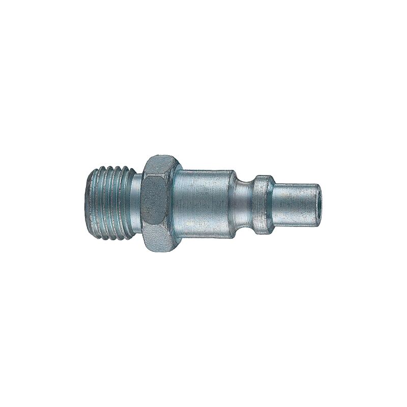 Raccord Ani 15/A pour prise rapide air comprime' raccord male 3/8" cylindrique en acier carbonise' et galvanise'