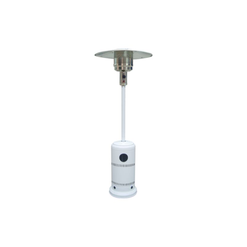 Chauffage de terrasse infrarouge avec fonctionnement au gaz GPL blanc de 13 KW pour structures ouvertes pour exte'rieur et inte'rieur