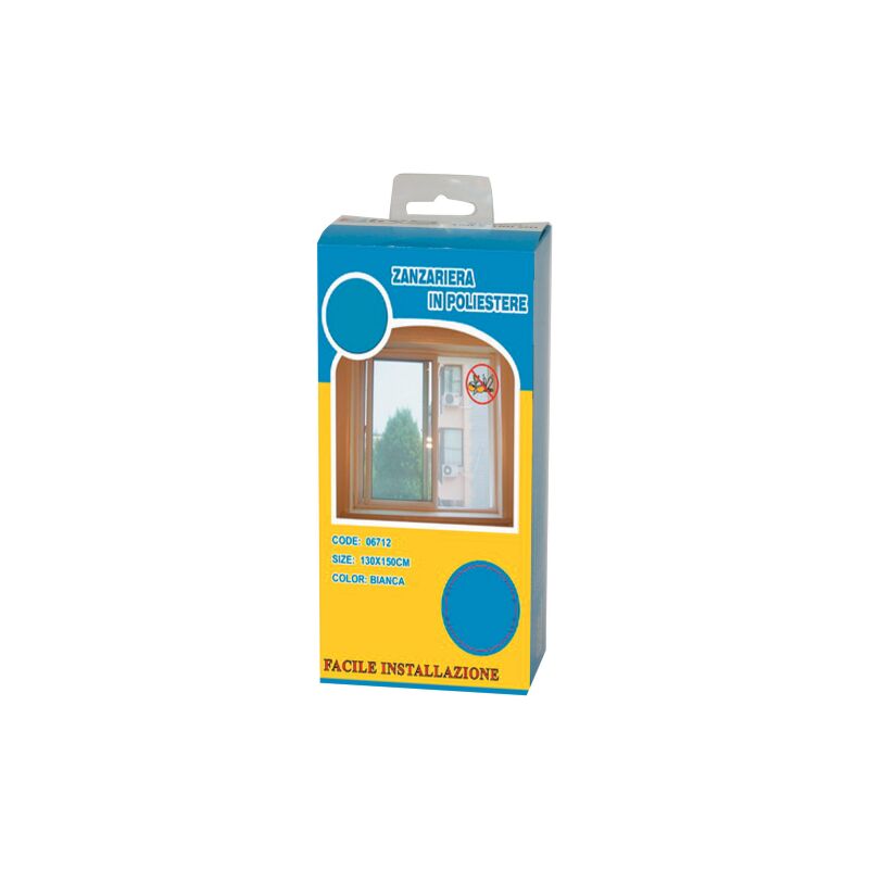 rideau moustiquaire en polyester pour fenA tre 130x150 cm blanc