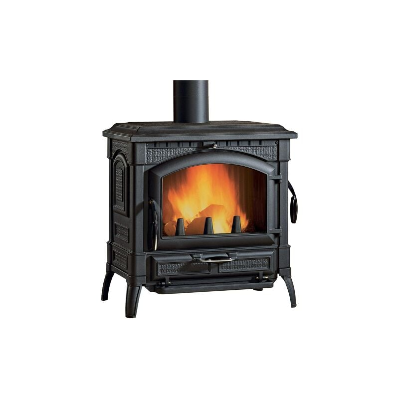Poele a' bois La Nordica Extraflame Isotta Evo en fonte e'maille'e 11,9 kw 338 m  chauffe'