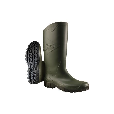 Bottes De Travail Delta Plus - Mi-montes, PVC Vert, Antidérapantes - Taille 43