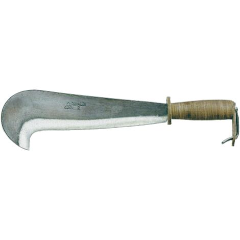 Serpe Rinaldi Valcamonica Art.111 N.3 Serpilles 31 cm serpe faucille avec manche en cuir