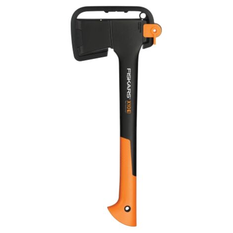 Fiskars – Hache universelle X10-S – Poids 1000 g – Manche en FiberComp renforcé – Pour fendre bûches jusqu'à 10 cm – Étui inclus