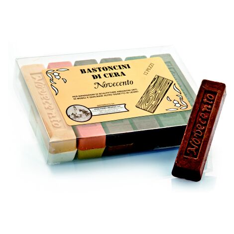 Idroweb – Baton de cire cendre pour réparation bois – Cire d'abeille avec pigments – Pour trous et rayures – Restauration meubles