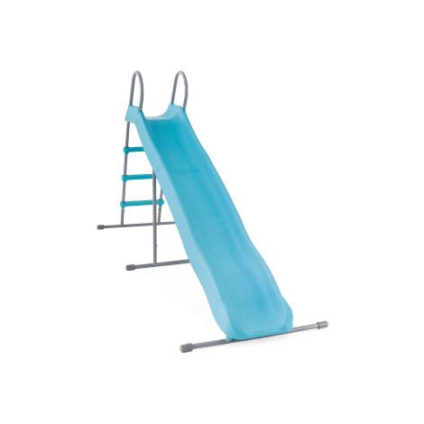 Intex – Toboggan pour enfants en plastique bleu et acier – Dimensions 251 x 84 x 147 cm – Pour terrasses de piscine et jardins - 251x84x147h