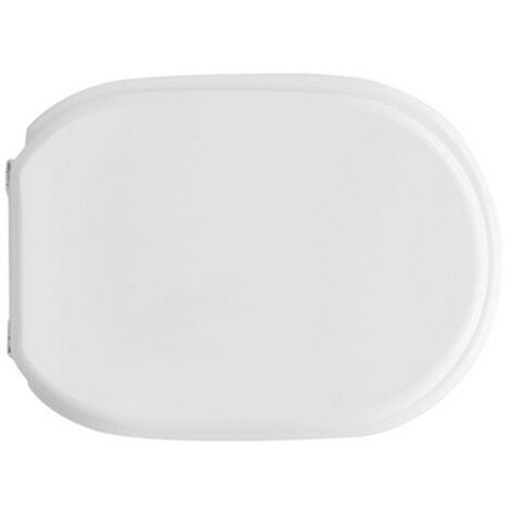 Abattant de toilette Azzurra pour cuvette de toilette blanche se'rie Diana 46,5-50,5 x 36 cm avec charnie'res re'glables en bois stabilise' (1/5)