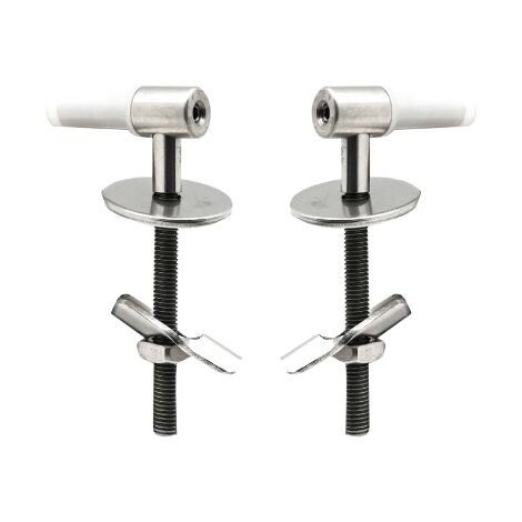 Kit charnie're de remplacement Mod. C4 pour abattants thermodurcissables Vis L. 6 cm accessoires et pie'ces de rechange pour abattants de toilettes