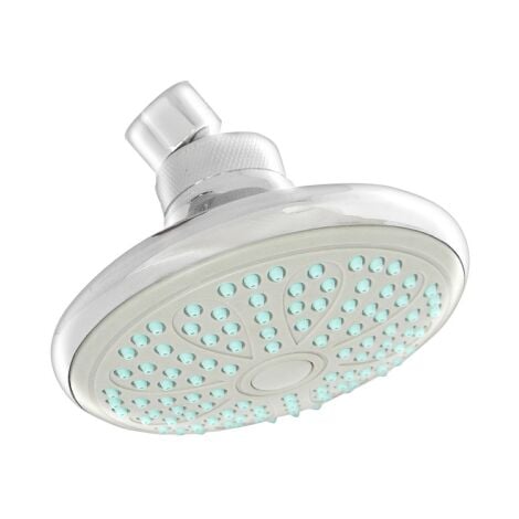 Pommeau de douche Izar monojet hauteur totale 8,8 cm et diame'tre   12,5 cm chrome'