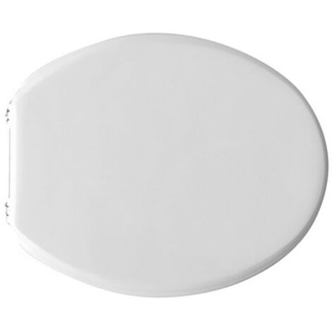 Abattant WC pour vase Globo Prima Abattant WC 45,5 x 37 cm avec charnie'res fixes et sie'ge en fonte de bois (1/2)
