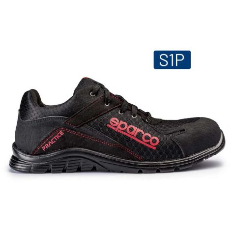 Chaussure de sécurité S24 SPARCO Pratice - Noir rouge - Taille 47 - 07517 (1/5)