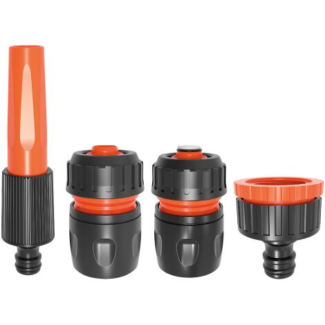 Kit de raccords d'irrigation a' connexion rapide 3/4 avec adaptateur de lance de jardin 1" 3/4