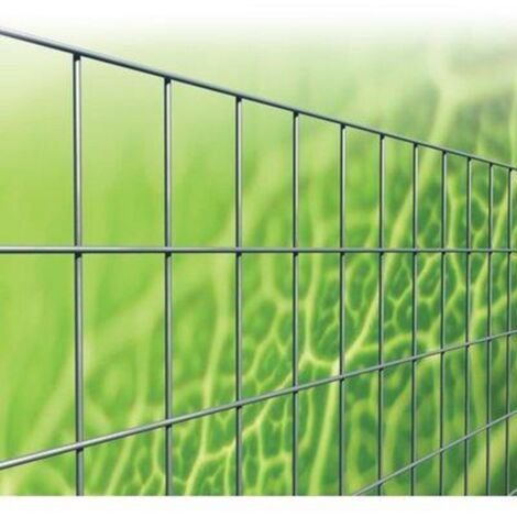 Maille e'toiles pour cloture galvanise'e e'lectro-soude'e 50x75 mm.1,7 rouleau de 1x10 me'tres pour cloture de construction Zincata 1x10 mt