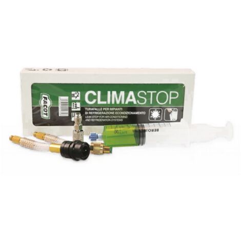 Colmatant anti-fuites Facot Climastop, seringue de 30 ml, mastic liquide pour syste'mes de re'frige'ration et de climatisation