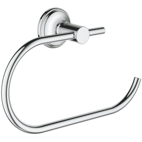 Grohe Essentials Authenic Porte-papier toilette mural en me'tal, accessoires de salle de bain