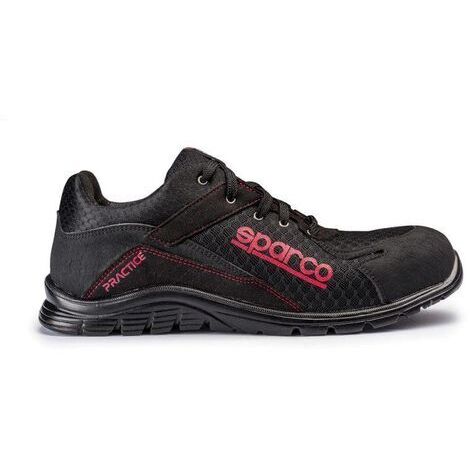 Chaussure de sécurité S24 SPARCO Pratice - Noir rouge - Taille 36 - 07517
