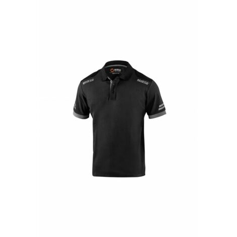 SPARCO POLO TOLEDO BLACK GREY TG S