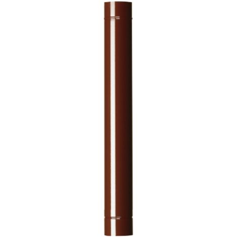 Tuyau de poele 14x100 cm en acier porcelaine marron pour poeles a' bois