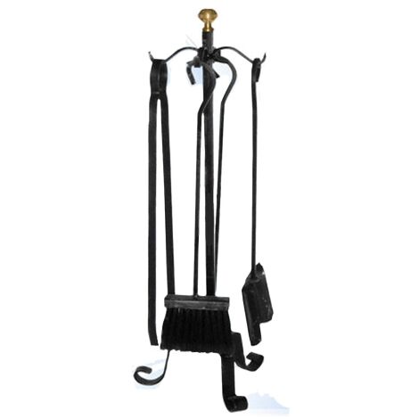 Set de 4 outils lisses pour chemin de fer forgé – Longueur 57 cm – Matériau fer forgé – Accessoires de qualité pour bricolage – Mille - CM 57 H
