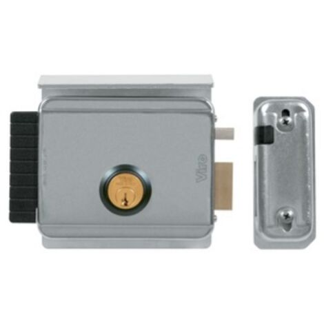 Serrure électrique pour portails – Pêne autobloquant – Axe réglable 50 à 80mm – Boîte 127 x 103mm – Droite/Gauche – Viro (1/2)