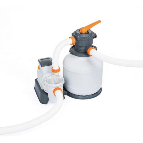 Bestway – Pompe filtre à sable 7574 l/h – Débit max 7574 l/h – Pour piscines 1100 à 54000 l – Adaptateur 3,2 cm et 3,8 cm