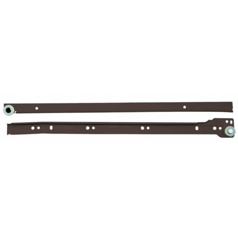 paire de guides pour tiroirs en acier brun 60 cm guide d&39accessoires pour tiroir