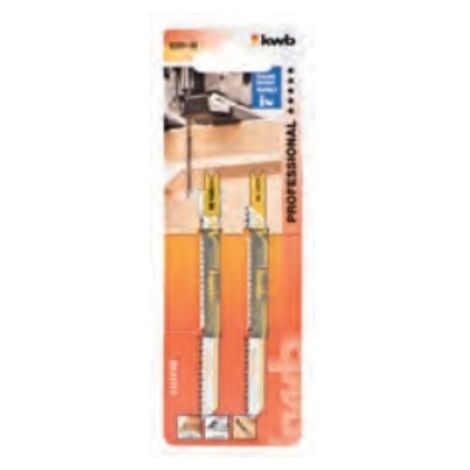 Kwb 2 lames pour scie sauteuse 100/80 pour bois coupe grossie're tige Hcs T par Einhell (1/4)
