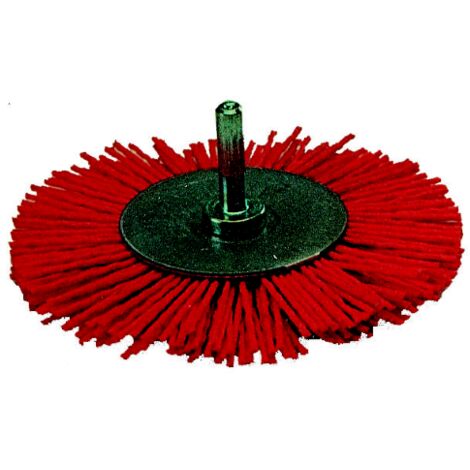 Brosse circulaire en nylon Poggi 497.15 100 mm grain 80 pour le polissage