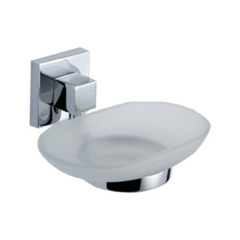 Savon en céramique porte-savon en acier inoxydable pour salle de bain
