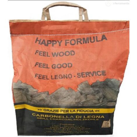 Sac de charbon de bois haut de gamme de 5 kg en bois de hA tre grand format pour barbecue Fornacella Picnic Fire