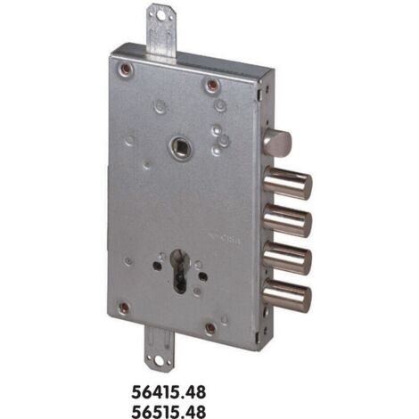 Serrure multipoint en applique – Sens de pose à gauche – Ouverture à gauche – 5 points de verrouillage – Entraxe 70mm – Épaisseur de porte max 50mm – Cisa (1/2)