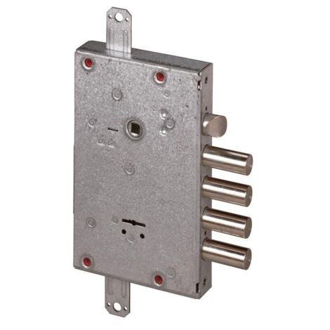 Serrure antivol triple à double panneton pour portes blindées – Système de triple verrouillage – 4 pênes dormants – 3 clés longues – Cisa