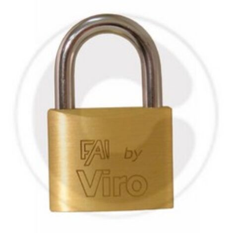 Viro Fai art 551 Cadenas rectangulaire 20 mm avec arceau en acier 2 clA s