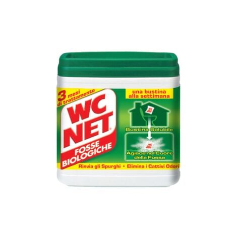 Wc net biologique oppose 12 sachets contre les drains et les mauvaises  odeurs dans la salle