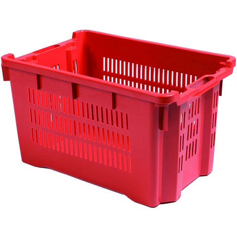 Idroweb – Caisse agricole semi-fermée empilable 56x35x31 cm – Capacité 40 litres – Structure légère et robuste – Design optimisé pour rangement - CM56X35XH31