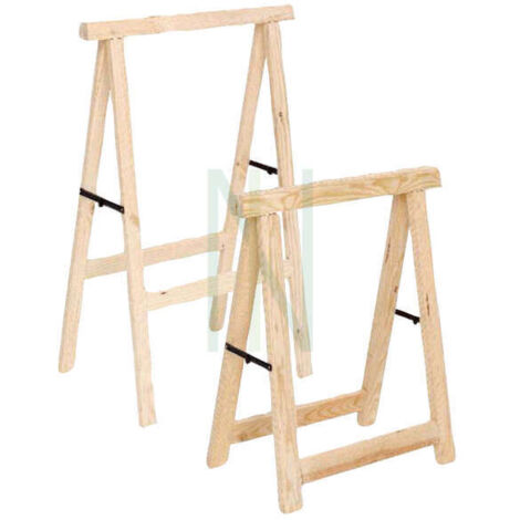 Chevalet polyvalent en bois de pin robustus 75x80h cm (1/2)