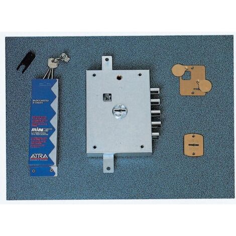 Serrure multipoint antivol triple à double panneton – Pour portes blindées – 4 pênes – Main droite – Dimensions 142x206mm – Dierre