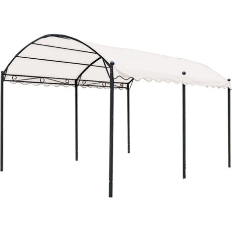 Abri De Jardin En Fer 350X350X330 CM Très Solide Et Stable