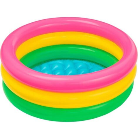 Piscine gonflable ronde Intex 57107 Baby Sunset 61 x 22 cm 34 litres jardin de jeux pour enfants extA rieur piscine mer