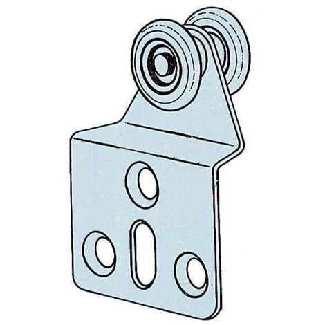 Chariot OMGE 50 piA ces avec 2 roues en nylon pour portes coulissantes diamA tre 15 mm