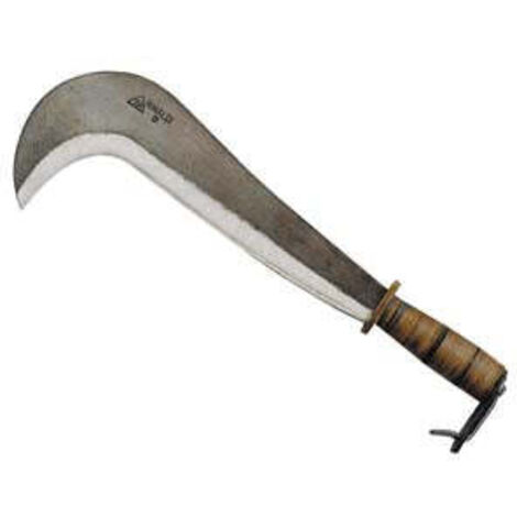 Roncola Varese type Rinaldi Art.104 Manche en cuir - taille 000 - lame 21 cm