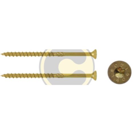 Vis bois et agglomeré savis vba Tête disque TORX T40 8X120 Acier zingué