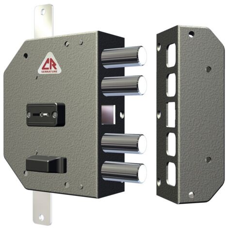 Serrure de sA curitA  droite CR 2250 double embout A  appliquer sur les portes blindA es (1/3)