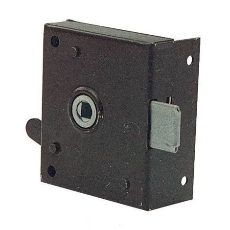 Serrure verticale 6 mm – Loquet carré 35 mm – Pour portes en bois dur – Sens de pose réversible – Entraxe 50 mm – Bonaiti