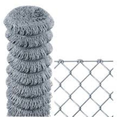Rouleau Sidex cm 200x25 m filet grillagA  avec maille galvanisA e libre 50x50 mm