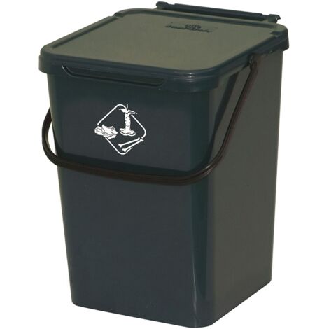 seau pour collecte diffA renciA e des dA chets lt 10 vert cm 23x24x30 h avec couvercle