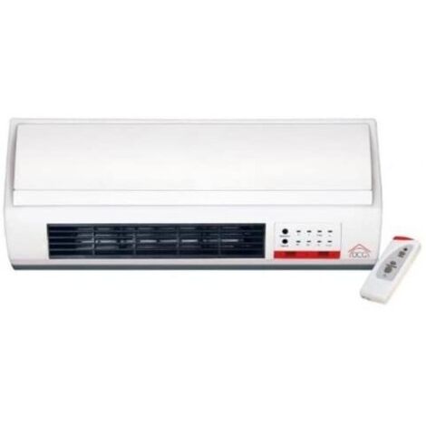 Ae'rotherme mural 1000/2000 W minuterie d'arret automatique avec te'le'commande (1/4)