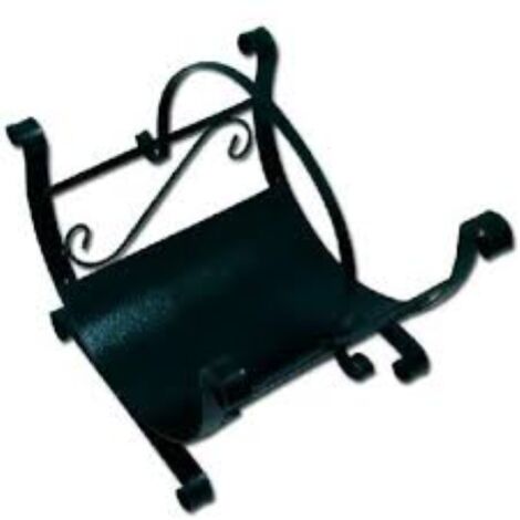 Porte-bAches en fer forgA  pour cheminA e cm 33x35x55 h Accessoires porte-bois